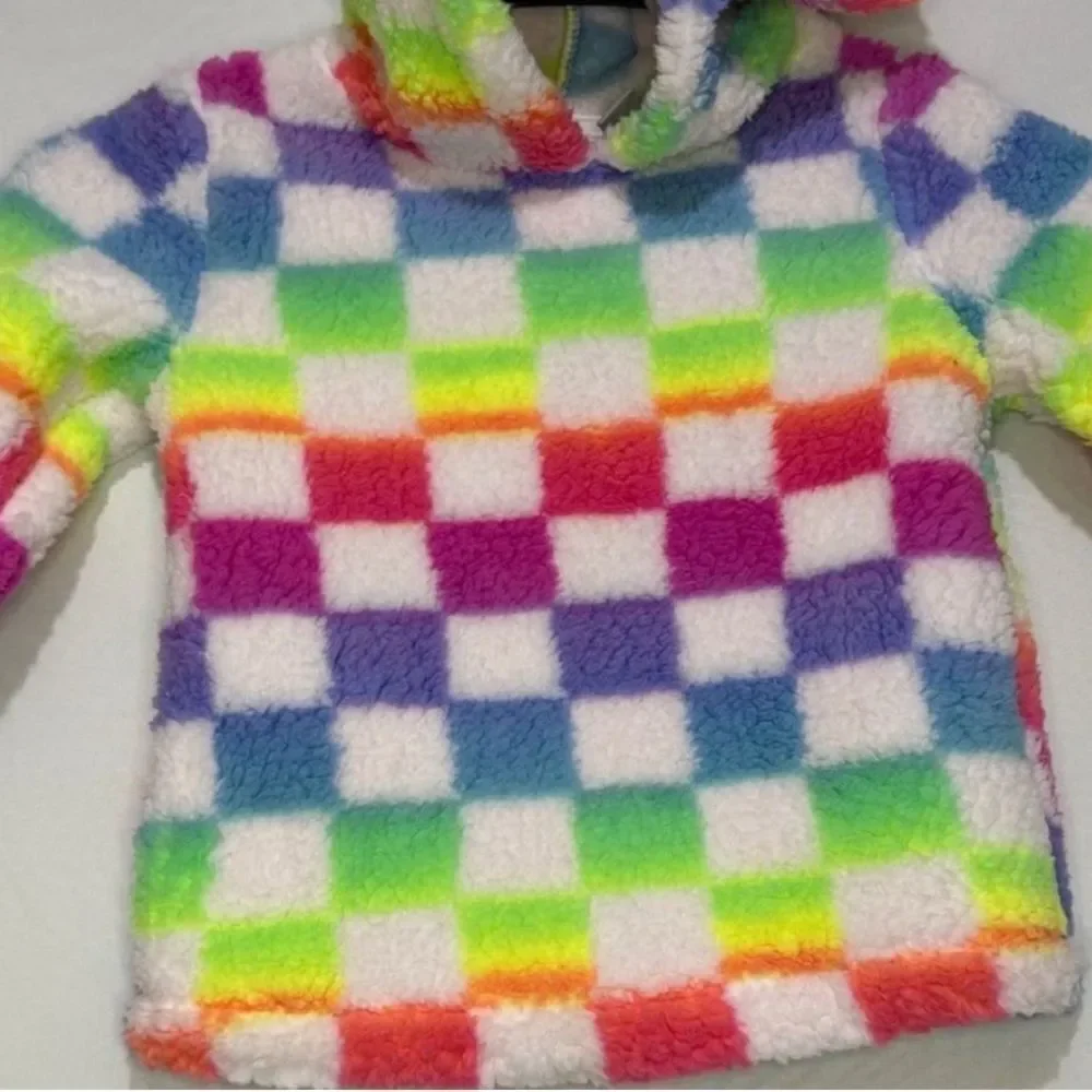 Baby girls Print Sherpa Hoodie